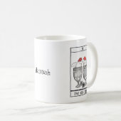 Tarot Card Art. 2 van bekertjes Aangepaste naam Koffiemok (Voorkant rechts)