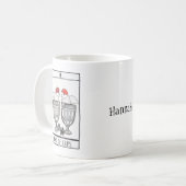 Tarot Card Art. 2 van bekertjes Aangepaste naam Koffiemok (Voorkant links)