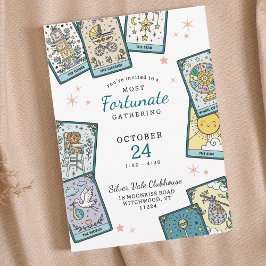 Tarot Card Baby Girl Baby Shower Invitations Kaart