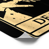 Tarot Card Black Cat Occult Witchy Black Cat Tarot Poster (Hoek)