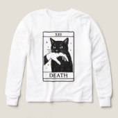 Tarot Card Black Cat Shirt – Tarot Death Tee, Witc (Voorkant)