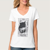 Tarot Card Black Cat Shirt – Tarot Death Tee, Witc (Voorkant)
