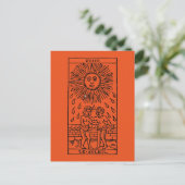 Tarot Card Briefkaart (Staand voorkant)