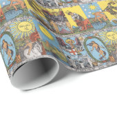 Tarot Card Collage Cadeaupapier (Rol Hoek)