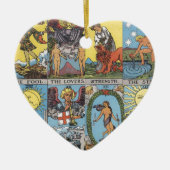 Tarot Card Collage Keramisch Ornament (Voorkant)