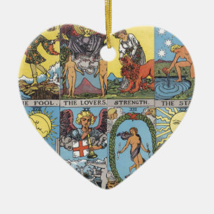 Tarot Card Collage Keramisch Ornament
