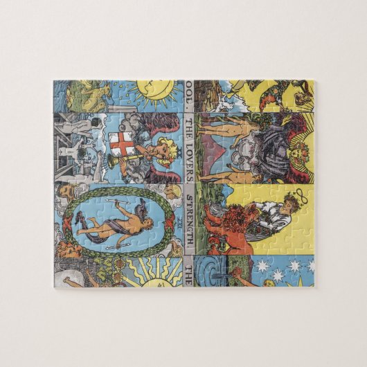 Tarot Card Collage Legpuzzel (Horizontaal)