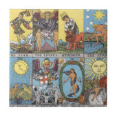 Tarot Card Collage Tegeltje (Voorkant)