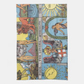 Tarot Card Collage Theedoek (Verticaal)