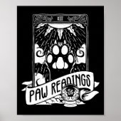 Tarot Card Crescent Moon and Cat Paw Reading Poster (Voorkant)