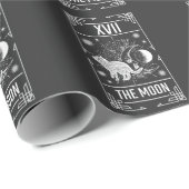 Tarot Card Crescent Moon Occult Cat Gothic Witch Cadeaupapier (Rol Hoek)