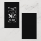Tarot Card Crescent Moon Occult Cat Gothic Witch Visitekaartje (Voorkant / Achterkant)