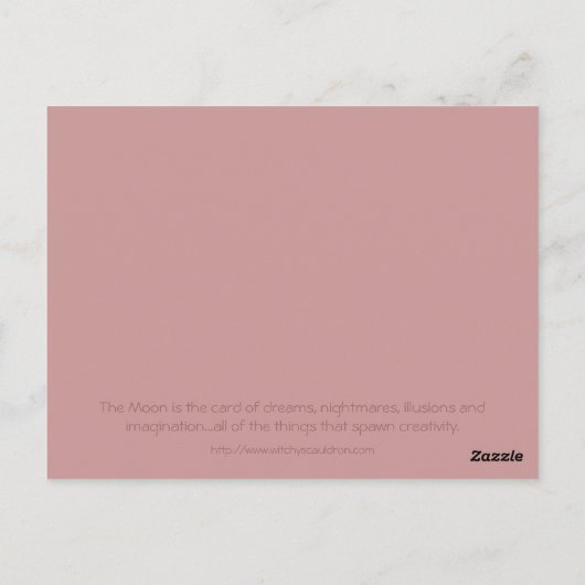 Tarot Card - De maan Briefkaart (Achterkant)