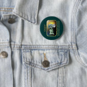 Tarot Card - De wereld Ronde Button 5,7 Cm (In situ)