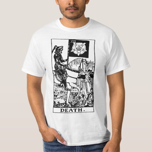 Tarot Card DEATH Halloween Costume T-shirt (Voorkant)
