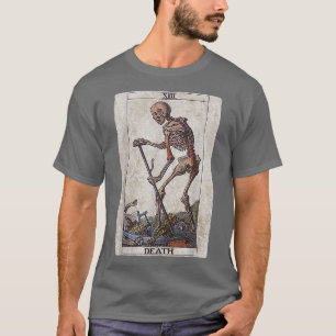 Tarot Card Death Skeleton Atheist Occult Pagan Wit T-shirt