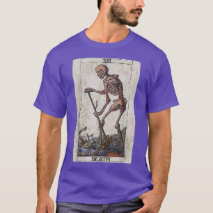 Tarot Card Death Skeleton Atheist Occult Pagan Wit T-shirt