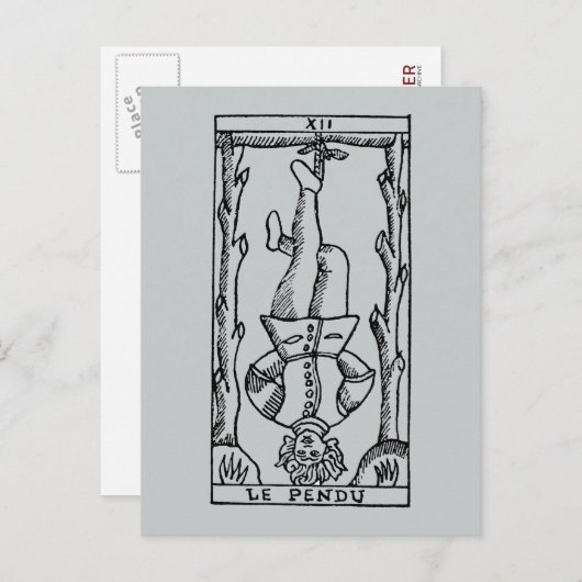 Tarot Card: Hanged Man Briefkaart (Voorkant / Achterkant)