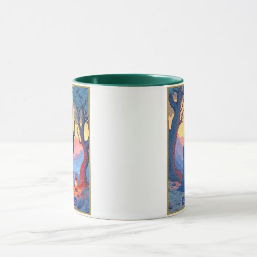 Tarot Card Illustration, The Hermit Mok (Midden)