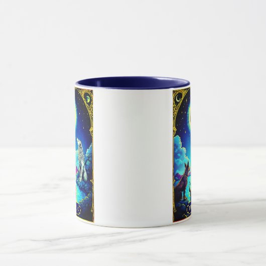 Tarot Card Illustration, The Moon Mok (Midden)