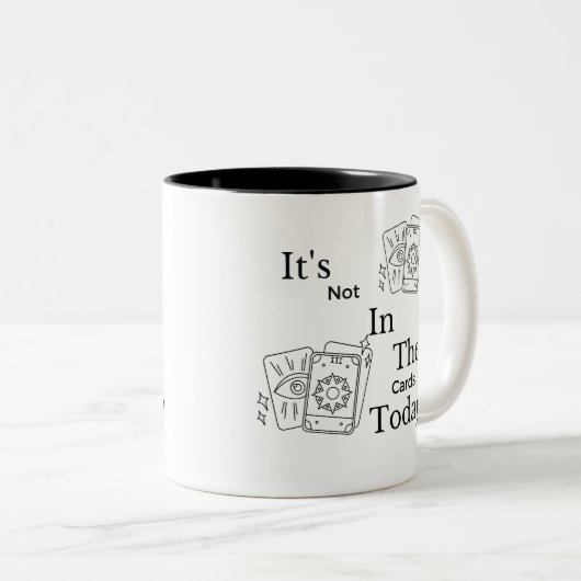 Tarot Card Mug Tweekleurige Koffiemok (Voorkant rechts)