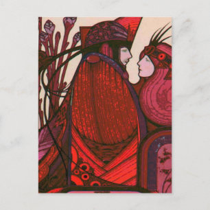 TAROT CARD ONTWERP DE LOVERS BRIEFKAART