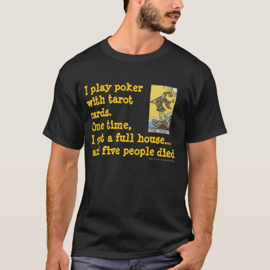 Tarot Card Poker T-shirt (Voorkant)