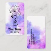 Tarot Card Reader Psychic Spiritual Business Card Visitekaartje (Voorkant / Achterkant)