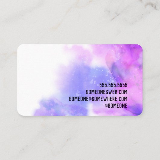 Tarot Card Reader Psychic Spiritual Business Card Visitekaartje (Achterkant)