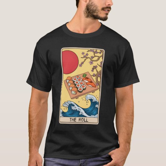 Tarot Card Reader Sushi Sushi Eater Japanese Food T-shirt (Voorkant)