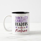 Tarot Card Readers maken een fortuin Tweekleurige Koffiemok (Links)