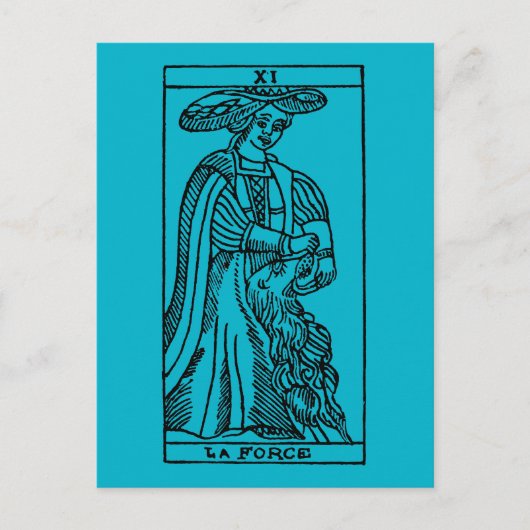 Tarot Card: Strength Briefkaart (Voorkant)