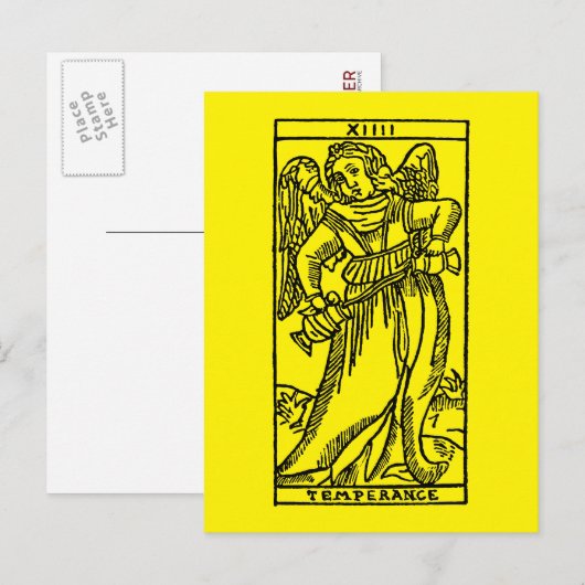 Tarot Card: Temperance Briefkaart (Voorkant / Achterkant)