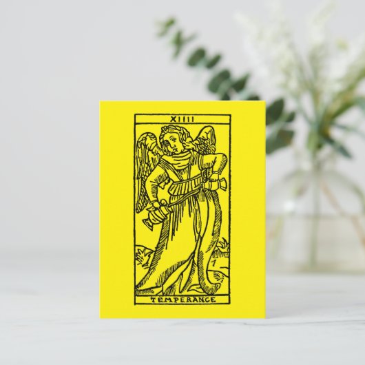 Tarot Card: Temperance Briefkaart (Staand voorkant)