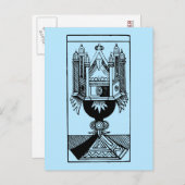 Tarot Card: The Ace Of Cups Briefkaart (Voorkant / Achterkant)