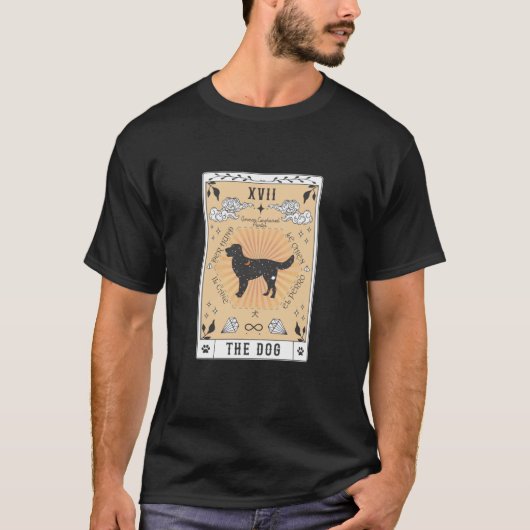 Tarot Card The Dog German Longhaired Pointer Galax T-shirt (Voorkant)