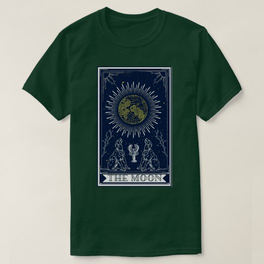 Tarot card THE MOON T-shirt (Design voorkant)
