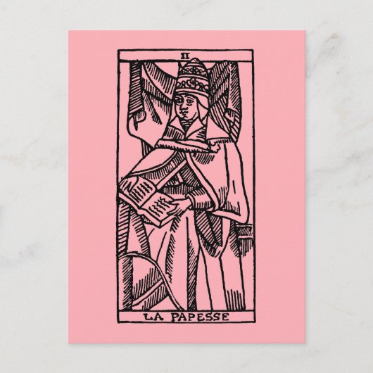 Tarot Card The Popess Briefkaart (Voorkant)