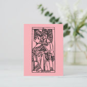 Tarot Card The Popess Briefkaart (Staand voorkant)