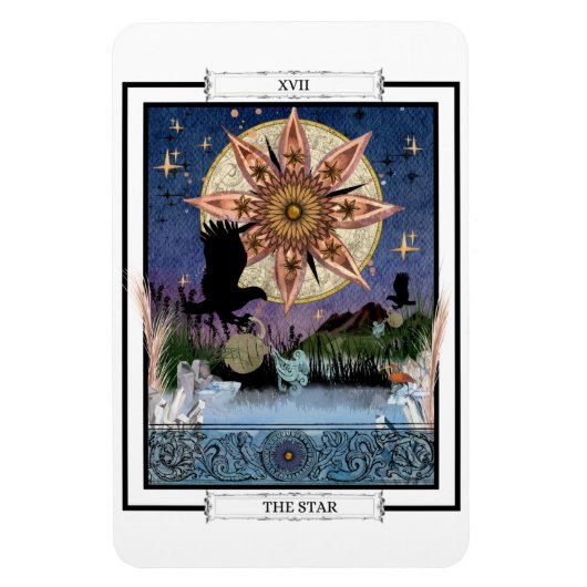 Tarot Card "The Star" Magneet (Verticaal)