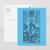 Tarot Card: The Stars Briefkaart (Voorkant / Achterkant)