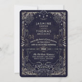 Tarot Card Wedding Uitnodiging (Achterkant)
