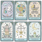 Tarot Cards Baby Shower Stickers (Voorkant)