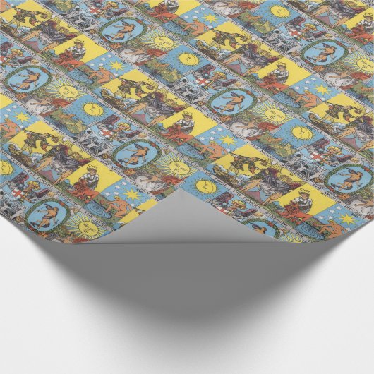 Tarot Cards Collage Cadeaupapier (Hoek)