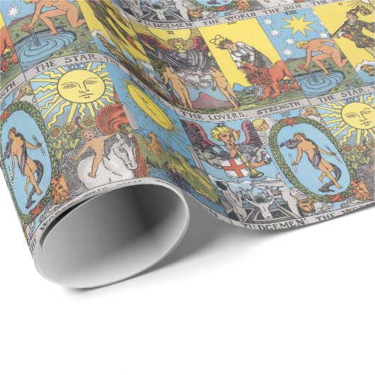 Tarot Cards Collage Cadeaupapier (Rol Hoek)