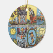 Tarot Cards Collage Keramisch Ornament (Links)