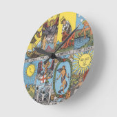 Tarot Cards Collage Ronde Klok (Hoek)