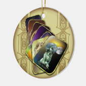 Tarot Cards Personalized Round Ornament (Links)
