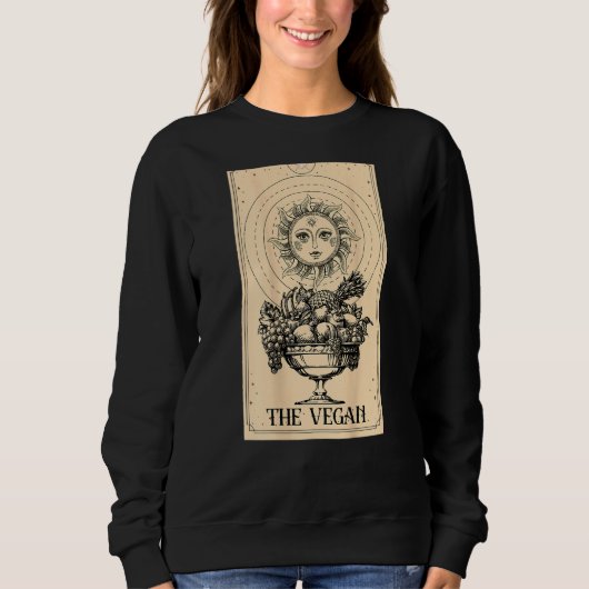 Tarot Cards The Vegan Witchcraft Fortune Teller Oc Trui (Voorkant)