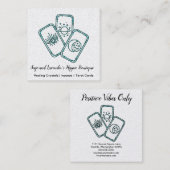 Tarot Cards Vierkante Visitekaartje (Voorkant / Achterkant)